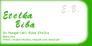 etelka biba business card